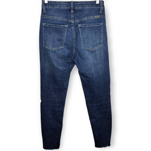 Kancan High Waist Distressed Skinny Crop Jean size 27 - Picture 5 of 7